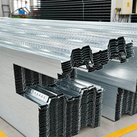 Tôle de plancher en acier galvanisé de type ouvert YX35 125 750 pour la construction de dalles en béton, épaisseur personnalisable