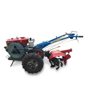 Offre Spéciale 12hp 15hp 18hp 20hp 22hp mini motoculteur diesel agricole polyvalent Motoculteur puissant Mini tracteur manuel à deux roues