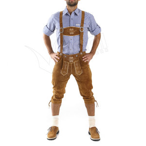 ผู้ผลิตปากีสถานเยอรมันบาวาเรีย Lederhosen ผู้ชายเยอรมันแบบดั้งเดิม Lederhosen - Product Image 2