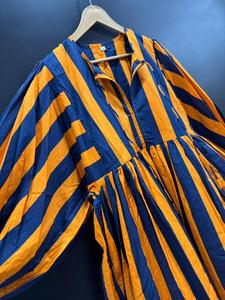 เดรสผ้านุ่มระบายอากาศได้ดีเป็นมิตรกับสิ่งแวดล้อมผ้าฝ้ายแท้พิมพ์ลายมิดิลำลองมีรอบเอวตามธรรมชาติสำหรับการเดินทางไปชายหาดในอินเดีย - Product Image 4