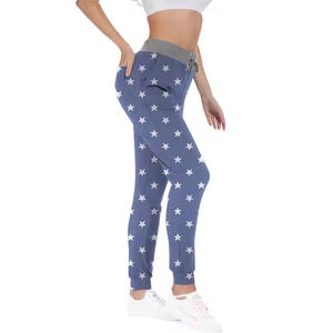 Pantalon de sport décontracté en coton avec imprimé personnalisé pour femmes, pantalon de jogging respirant avec design sublimé - Product Image 2