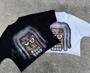 Camiseta pesada de 300g, ropa a granel, camisetas de manga corta de calle alta, camisetas originales sueltas de verano para hombres, camisetas de marca personalizadas para hombres y mujeres - Product Image 3