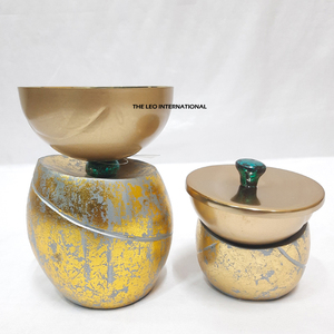 ชุดหัวเผาเครื่องหอมสแตนเลสขัดเงาสไตล์อาหรับ - Product Image 1
