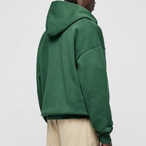 Sudadera con capucha unisex de gran tamaño y alta calidad con cremallera personalizada para ropa de invierno con logotipo estampado bordado para hombre - Product Image 6