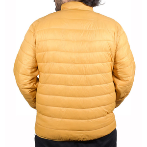 Customized New <b>Yellow</b> Men's <b>Puffer</b> <b>Jacket</b> with Stand Collar Breathable Quick Dry Windproof Winter <b>Jacket</b> - Product Image 4