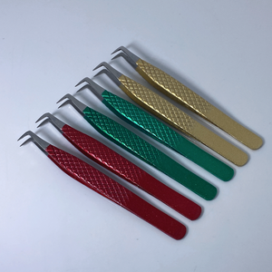 Pinzas de volumen de 90 grados, aplicador de extensión inclinada de acero inoxidable, venta completa personalizada - Product Image 2