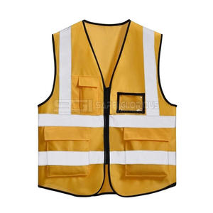Vêtements de travail de chantier haute visibilité personnalisables 100% polyester, vestes de sécurité routière d'hiver, matériau réfléchissant, plusieurs tailles - Product Image 3
