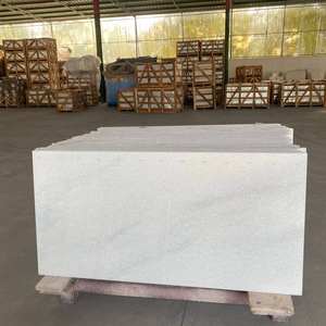 Losa de Mármol Blanco Duradera de Bajo Costo de Fábrica, Vetas Grises, Superficie Pulida, Diseño Moderno Ecológico, Cocina de Lujo, Baño, Villa - Product Image 1