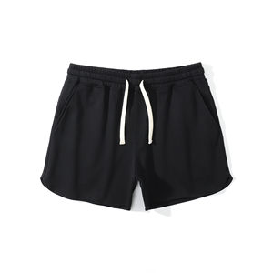 Vente en gros de shorts de sport pour hommes de 5 pouces shorts de survêtement confortables en coton à séchage rapide style solide entraînement de fitness décontracté - Product Image 6
