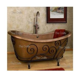 Baignoire en cuivre de qualité exclusive de taille et de forme personnalisées Baignoire en cuivre pour l'hôtel et la maison - Product Image 4