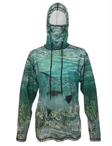 Sudadera CON CAPUCHA DE PESCA unisex con capucha de manga larga, tela de enfriamiento transpirable, propiedades de absorción de humedad y protección solar UV - Product Image 3
