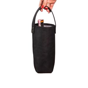 Prix d'usine en gros Étui pour bouteille d'eau en cuir véritable souple Nouveau design Fait à la main Portable Voyage en plein air Housse tendance - Product Image 1