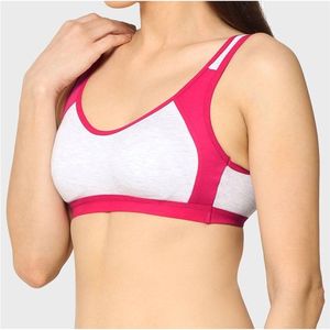 Women's Plus Size Simple Front Logo Yoga Sports <b>Bra</b> High Quality Nylon Spandex Lightweight Breathable Quick Dry High Support for - Product Image 2