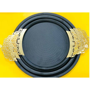 Assiette décorative au design moderne Décor de table à manger Plateaux de serveur de nourriture avec poignée de créateur au prix le plus bas - Product Image 2