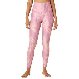 Mallas deportivas transpirables OEM para mujer con tejido elástico de impresión personalizado ideales para ropa deportiva de gimnasio e identidad de marca - Product Image 1