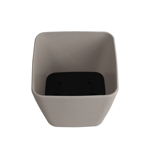 Meilleure vente Grand pot de fleurs biodégradable carré de 8 pouces blanc cassé avec arrosage automatique Plastique de qualité supérieure 2 gallons Inde Maison Jardin - Product Image 5