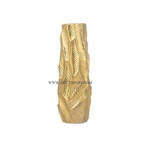 Vase à fleurs décoratif attrayant Vases à fleurs faits à la main en métal plaqué or en aluminium de première qualité pour Vases intérieurs et extérieurs - Product Image 1