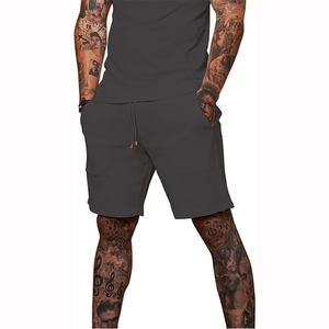 Pantalones cortos deportivos de lana para hombre, pantalones cortos de Jogger de algodón orgánico, pantalones cortos personalizados para hombre, pantalones cortos sostenibles para hombre - Product Image 6