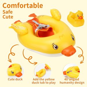 Bouée gonflable pour bébé, modèle sans manches, avec soutien abdominal doux, pour nourrissons et tout-petits, motif animal mignon, très populaire - Product Image 2
