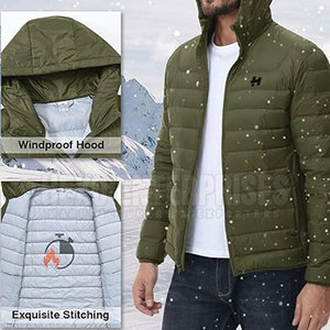 High Quality Pakistan Made <b>Winter</b> Wear Puffer Jackets Custom Design Wholesale Men Puffer Jackets - Product Image 3