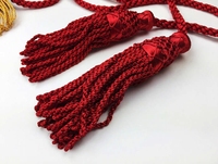 Delantal de rito escocés de grado de cuero simbólico rojo con bordes dorados Regalia Master Masons Delantal masónico hecho a mano