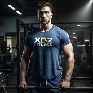 Vêtements de sport de qualité supérieure pour hommes, t-shirt d'entraînement, musculation, course, évacuation de l'humidité, vêtements de sport - Product Image 2