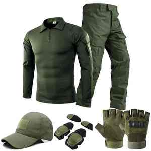 Ensemble d'uniformes d'entraînement de plein air pour hommes vert résistant à l'usure pour la chasse de garde autres activités de plein air PCS-R-161 - Product Image 2