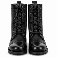 Bottes de randonnée tactiques noires SUPER FORCE pour l'extérieur, imperméables, à lacets, avec certification ISO9001 pour hommes, toutes saisons