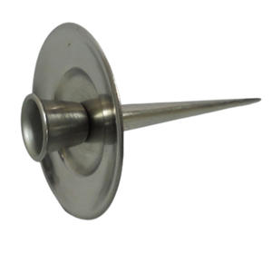 Bougeoir en métal pour la décoration de la maison bougeoir de couleur nickel-argent pour la décoration de mariage faite à la main en vrac - Product Image 6