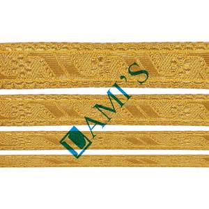 ลวดทองคุณภาพเยี่ยม งานแฮนด์เมด สำหรับตกแต่งรองเท้า ริบบิ้นเมทัลลิกแบบกำหนดเอง สายร้อยแบบ Tresse Galloon - Product Image 5