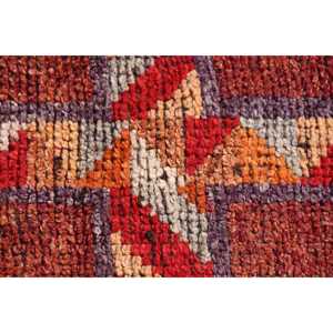 Turkish 2.9x10.8 ft <b>Rug</b>, <b>Runner</b> Vintage <b>Rug</b>, Orange Brown Floral <b>Rug</b> - Product Image 5