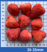 Chinese suikervrije gezonde snack OEM fabriek levert 100% natuurlijke gevriesdroogde aardbeien knapperige aardbeienplakjes bulk