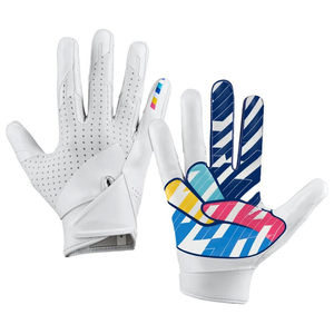 Guantes de Fútbol Americano de Alta Calidad, Guantes de Boxeo Profesionales, Palma Completa Adhesiva de Cuero, Color y Logotipo Personalizados - Product Image 6