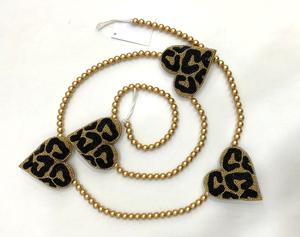 Cuentas de Perlas para el Día de San Valentín y Navidad, Decoración Colgante para el Hogar Hecha a Mano, Ecológica, con Forma de Corazón, Moderna, con Soporte para Ventana y Acebo - Product Image 1