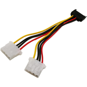 <span class=keywords><strong>SATA</strong></span> 15 broches mâle <span class=keywords><strong>vers</strong></span> double 4 broches <span class=keywords><strong>Molex</strong></span> LP4 <span class=keywords><strong>femelle</strong></span> IDE disque dur <span class=keywords><strong>adaptateur</strong></span> secteur câble convertisseur pour IDE HDD DVD - Product Image 3