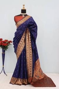 Collection de saris en soie légers et luxueux en gros Designs élégants avec des détails riches pour les mariages et les fêtes - Product Image 3