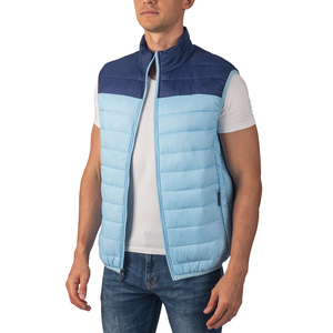 Chaleco acolchado de invierno para hombre con logotipo de aduana, chaleco utilitario cálido acolchado de invierno para hombre, chaleco sin mangas con capucha de burbuja para hombre, chaleco - Product Image 5