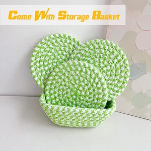 Cotton Rope <b>Table</b> <b>Coaster</b> Durable Mats & Pads for Tabletop Protection Tableware Decorative Beast Design Attractive <b>Coaster</b> - Product Image 6