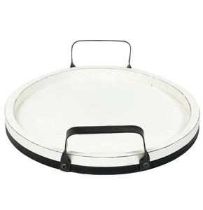 Vente chaude Plateau rond en bois décoratif Plateau utilisable rond en bois pour la maison et le mariage dans des tailles personnalisées - Product Image 2