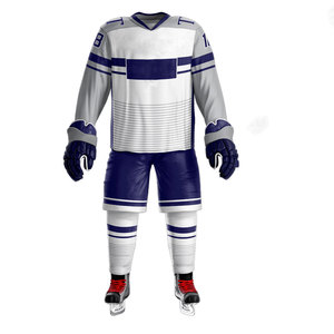 Uniforme de hockey sur glace en polyester personnalisé en gros avec des caractéristiques antibactériennes écologiques à séchage rapide Prix bas Design respirant - Product Image 2