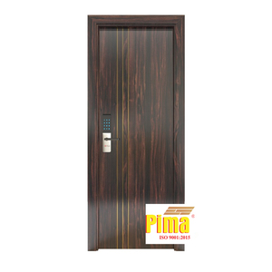 Puerta de PVC Impermeable de Moda, de Plástico, MDF y Polímero, con Perfil Moderno, Diseño Gráfico Interior, para Baños Comerciales y Apartamentos, Pima - Product Image 3