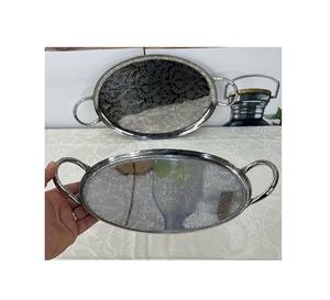 Plateau de service alimentaire en bois de la meilleure qualité, design tendance, forme rectangulaire, plateau de service pour le thé et le café par Home Arts - Product Image 3