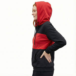 Sudaderas con Capucha Personalizadas para Mujer, Cuello Henley, Botones, Bolsillo Canguro, Logotipo Propio, Etiqueta, Talla, Marca, Ajuste Holgado - Product Image 2