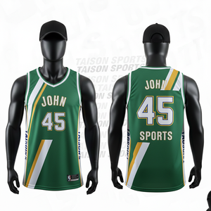 Camiseta de Baloncesto para Hombre, Malla Transpirable GSM, Poliéster, Negro, Naranja, Gris, Panel Lateral en Contraste, Logotipo Personalizado por Sublimación, Uniforme de Equipo - Product Image 3