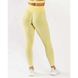 Legging de mujer de estilo personalizado al por mayor para entrenamiento 2025 último diseño sólido cintura alta color personalizado tamaño OEM - Product Image 2
