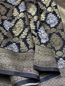 Excelente calidad Nueva llegada Diseñador Traje de lujo Banarasi Katan Seda Saree con Meenakari Diseño Trabajo Mujer Moda para la venta - Product Image 4