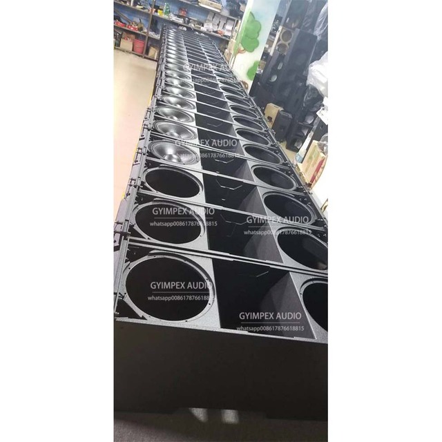 Three Way Dual 12 Inch Line Array System Active Audio System Speakers Neodymium Speaker Birch Plywood Box Compact Line Array
