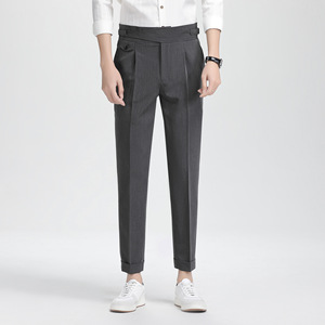 Pantalon de tailleur personnalisé <span class=keywords><strong>Napoles</strong></span> pour hommes Version italienne Pantalon de smoking taille haute Pantalon Pour Hommes Pantalon formel pour hommes - Product Image 5