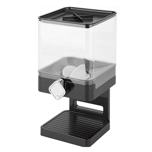 Bán buôn tùy chỉnh rõ ràng PE nhựa dọc lưu trữ <span class=keywords><strong>Container</strong></span> hình vuông cho thực phẩm lưu trữ-cho ngũ cốc/hạt/hạt - Product Image 1