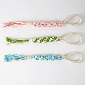 Jouet de traction robuste en coton avec poignée à boucle pour chiens, améliore la force et le contrôle de traction, corde non toxique, fabrication ODM au Vietnam - Product Image 3